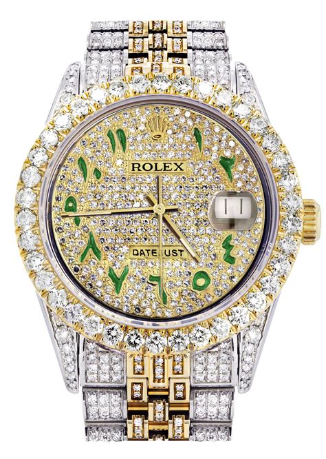 rolex green yellow and blue diamonds|rolex datejust diamond dial 36mm.